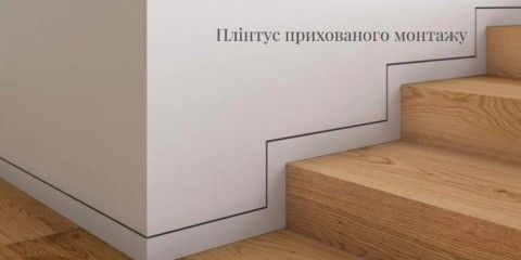 Плінтус прихованого монтажу