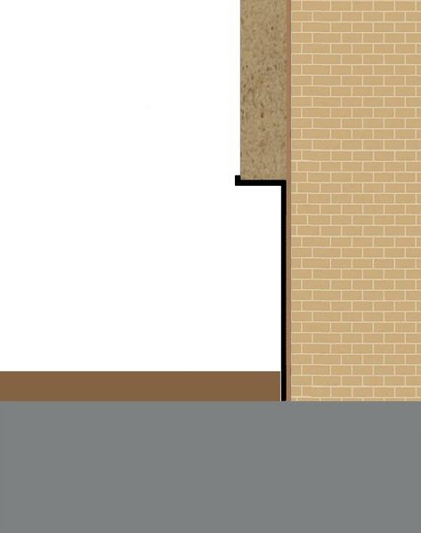 Плінтус прихованого монтажа 70 мм (фарбований) PP70-RAL фото