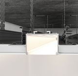 Профиль теневого шва раздельный 40мм с рассеивателем (LED) Черный TSLR40L-B фото