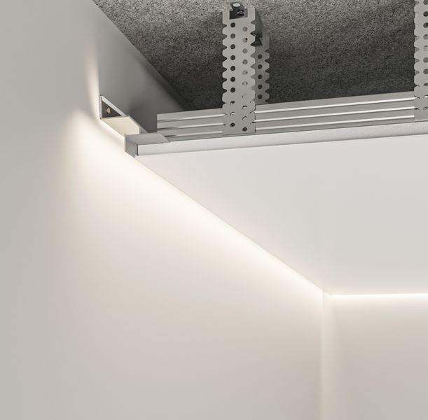 Профиль теневого шва 20мм (LED) Белый TSL22-W фото